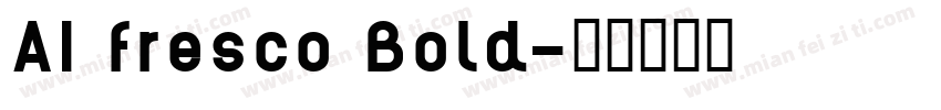 AI fresco Bold字体转换